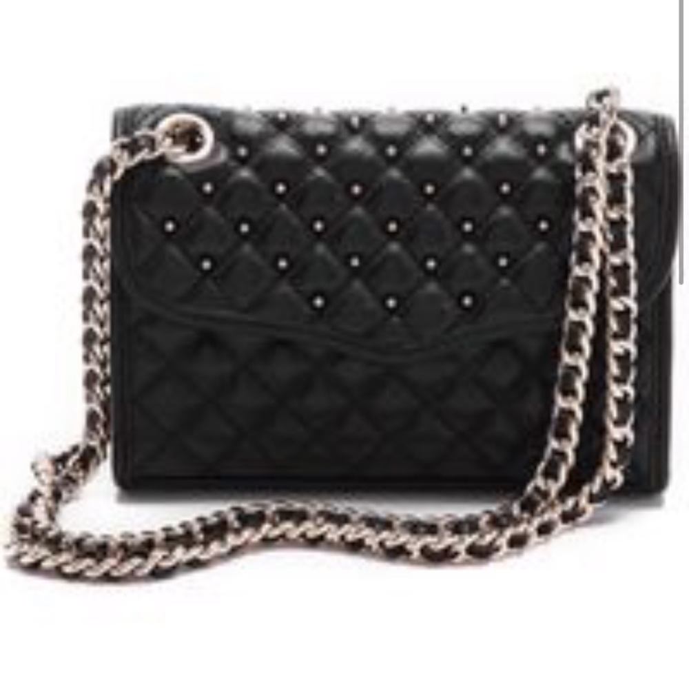 Rebecca Minkoff Black Quilted Affair Mini Bag